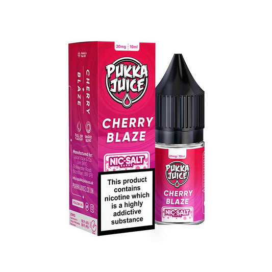 Cherry Blaze 10ml Nicotine Salt E-Liquid by Pukka Juice