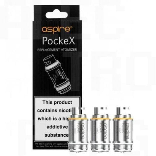 Aspire pockex coils| 5 packs Available in 0.6/1.2Ω