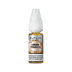 ELFLIQ Cream Tobacco 10ml Nic Salt E Liquid