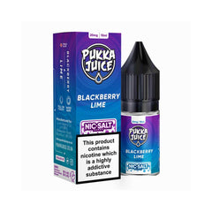 Blackberry Lime 10ml Nicotine Salt E-Liquid by Pukka Juice